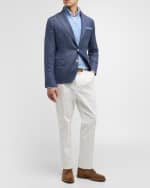 Image 2 of 6: Brunello Cucinelli Men's Transitional Chevron Sport Jacket