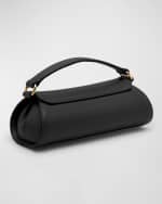 Image 4 of 5: Jil Sander Cannolo Mini Leather Top-Handle Bag