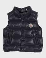Image 1 of 3: Moncler Boy's Bernard Shiny Vest, Size 12M-3