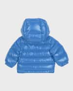 Image 2 of 3: Moncler Boy's Aubert Logo Patch Puffer Jacket, Size 12M-3