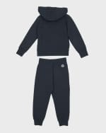 Image 2 of 4: Moncler Boy's Hoodie & Joggers Two-Piece Set, Size 8-14
