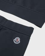 Image 3 of 3: Moncler Boy's Hoodie & Joggers Two-Piece Set, Size 4-6