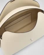 Image 5 of 6: Toteme T-Lock Top Handle Bag in Pebble Grain Leather