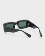 Image 2 of 5: Jacquemus Les Lunettes Tupi Nylon Rectangle Sunglasses