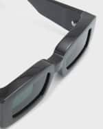 Image 5 of 5: Jacquemus Les Lunettes Tupi Nylon Rectangle Sunglasses