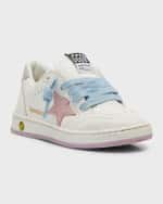 Image 7 of 7: Golden Goose Girl's Ballstar Low-Top Leather Sneakers, Toddlers/Kids