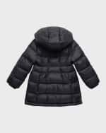 Image 2 of 3: Dolce&Gabbana Girl's DNA Quilted Nylon Jacket, Size 8-12