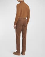 Image 3 of 6: ZEGNA Men's Vicuna Flat Front Trousers
