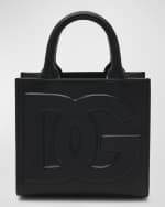 Image 1 of 6: Dolce&Gabbana DG Logo Leather Top-Handle Bag