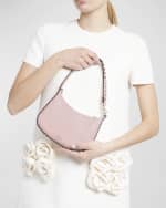 Image 2 of 6: Valentino Garavani Rockstud Grain Leather Hobo Bag