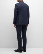 Image 5 of 6: Emporio Armani Men's Windowpane Wool Suit