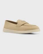 Image 5 of 6: Prada Saint Tropez Suede Loafers