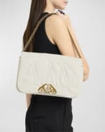 Image 2 of 6: Alexander McQueen Seal Padded Leather Crossbody Bag