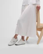 Image 2 of 6: Prada Bicolor Calfskin Low-Top Sneakers