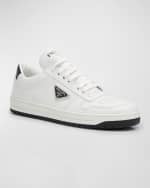Image 5 of 6: Prada Bicolor Calfskin Low-Top Sneakers