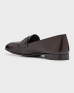 Image 3 of 6: Brioni Men's Techno Horse Penny Loafers