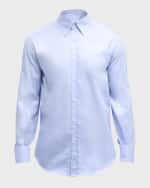 Image 2 of 6: Brunello Cucinelli Men's Cotton Button-Down Collar Sport Shirt