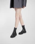 Image 2 of 6: Valentino Garavani Rockstud Beatle Leather Chelsea Boots