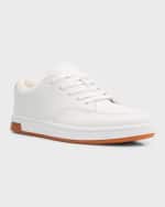 Image 5 of 6: Kenzo Men's Skate Leather Low-Top Sneakers