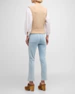 Image 3 of 6: Veronica Beard Shawnet Mixed-Media Pullover