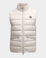 Image 1 of 6: Moncler Men's Treompan Quilted Zip Vest
