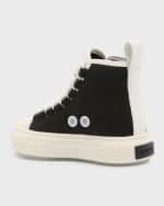 Image 2 of 5: Amiri Kid's MA Court Canvas High-Top Sneakers, Size Toddlers/Kids