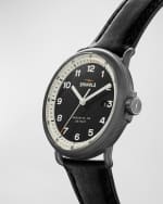 Image 3 of 4: Shinola Men's Canfield Model C Leather Strap Watch, 43mm