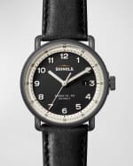 Image 1 of 4: Shinola Men's Canfield Model C Leather Strap Watch, 43mm