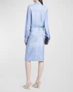 Image 3 of 5: Bottega Veneta Pencil Denim Skirt