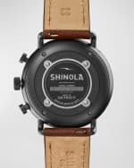 Image 2 of 4: Shinola Men's Canfield Sport Leather Strap Watch, 45mm