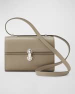 Image 1 of 6: Savette Symmetry 19 Leather Top-Handle Bag