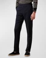 Image 3 of 6: Ralph Lauren Purple Label Men's Gregory Handmade Silk Gabardine Trousers