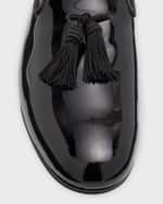 Image 4 of 6: TOM FORD Men's Patent Leather Tassel Loafers