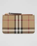 Image 1 of 5: Burberry Kelbrook Check Zip Wallet
