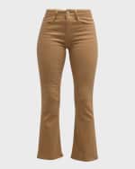 Image 2 of 6: FRAME Le Crop Mini Boot Coated Jeans