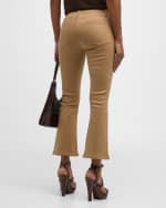 Image 4 of 6: FRAME Le Crop Mini Boot Coated Jeans