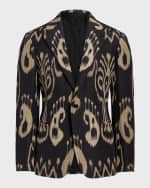 Image 1 of 6: Ralph Lauren Purple Label Men's Kent Ikat Sport Coat