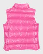 Image 5 of 5: Moncler Girl's Ghany Puffer Vest, Size 8-14