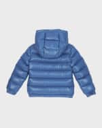 Image 5 of 5: Moncler Boy's Aubert Logo Patch Puffer Jacket, Size 8-14