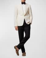 Image 2 of 5: Ralph Lauren Purple Label Men's Gregory Hand-Tailored Tuxedo Pants