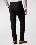 Image 4 of 5: Ralph Lauren Purple Label Men's Gregory Hand-Tailored Tuxedo Pants