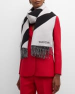Image 3 of 3: Valentino Garavani Chevron Cashmere Stole