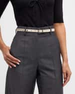 Image 2 of 2: Valentino Garavani Rockstud Skinny Leather Belt