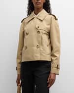 Image 3 of 6: Burberry Haltye Short Trench Coat