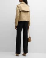 Image 4 of 6: Burberry Haltye Short Trench Coat