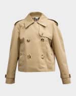 Image 1 of 6: Burberry Haltye Short Trench Coat