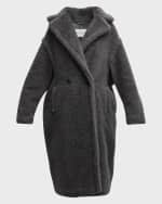Image 1 of 6: Max Mara Tedgirl Faux Fur Long Coat