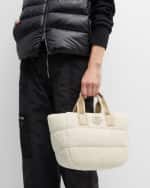 Image 3 of 6: Moncler Caradoc Sherpa Quilted Tote Bag