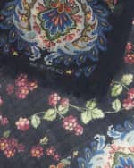 Image 3 of 3: Etro Delhy Berry Cashmere Scarf