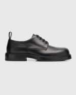 Image 1 of 5: Bottega Veneta Men's Strut Leather Derby Shoes